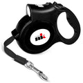 Retractable Dog Leash with LED Light Makife 5m Extendable Dog Lead for Small Medium Puppis up to 25kgs One-Hand Brake & Lock System Ergonomic Handle Black